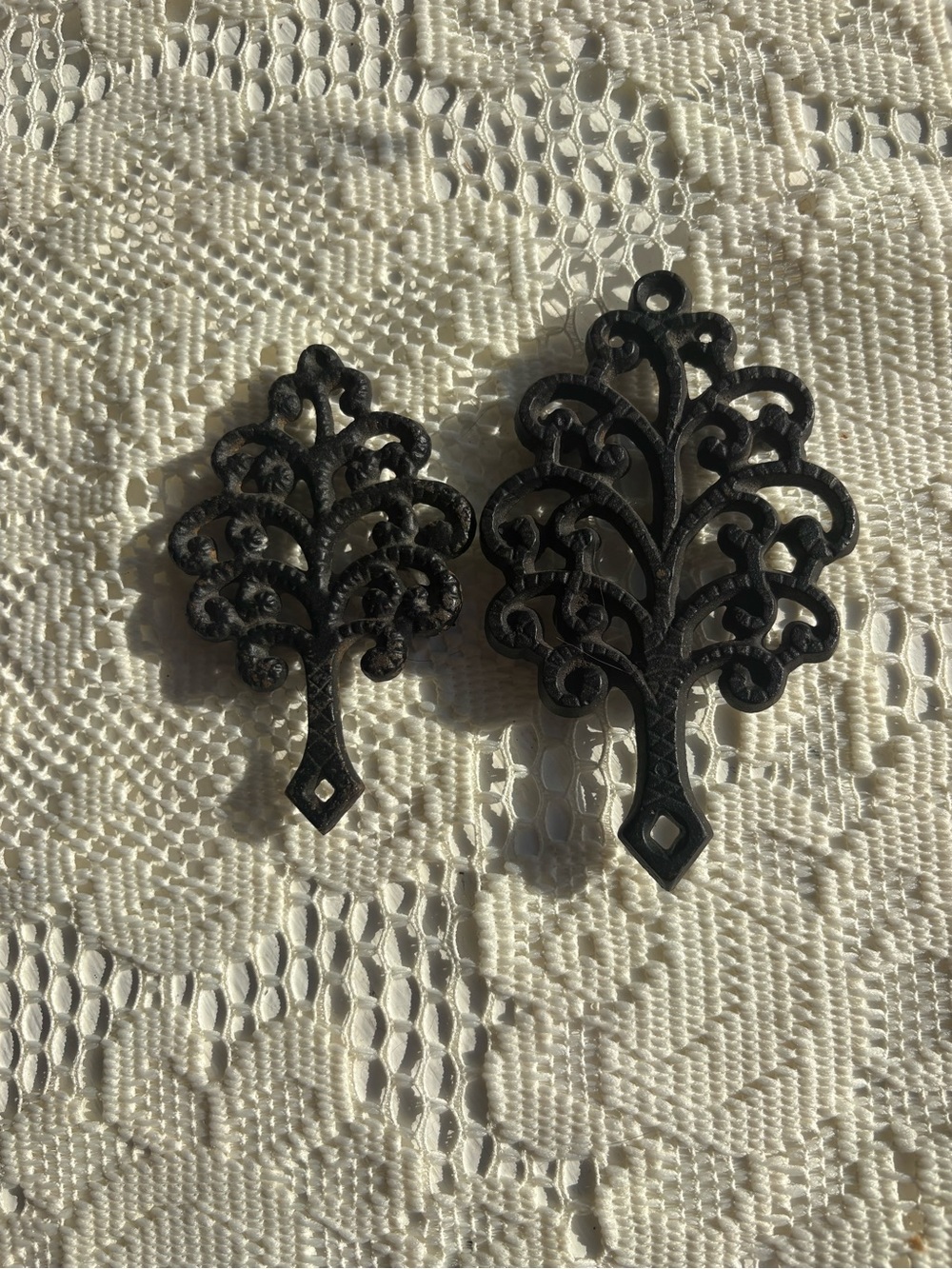 Small cast iron wall decor